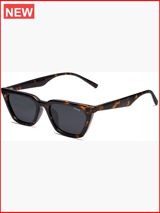 Polarized Narrow Square Cateye Sunglasses with UV400 Protection main image 6